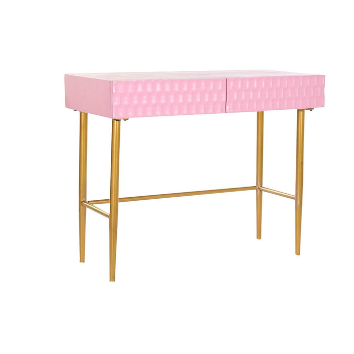 Consolă DKD Home Decor Roz Auriu* Metal Lemn de mango Modern (90 x 45 x 74 cm)