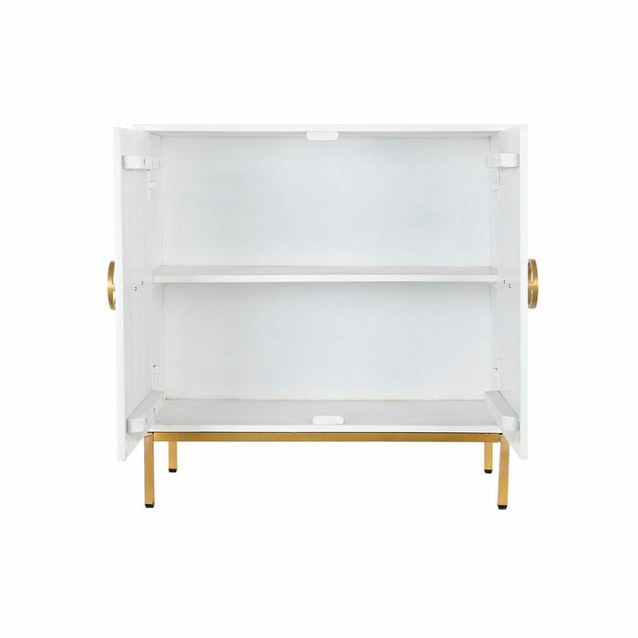 Servantă DKD Home Decor   Alb Lemn Metal Lemn de mango Auriu* 80 x 37,5 x 80 cm