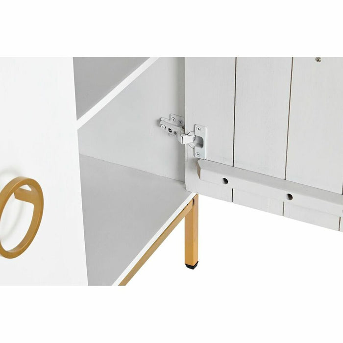 Servantă DKD Home Decor   Alb Lemn Metal Lemn de mango Auriu* 80 x 37,5 x 80 cm