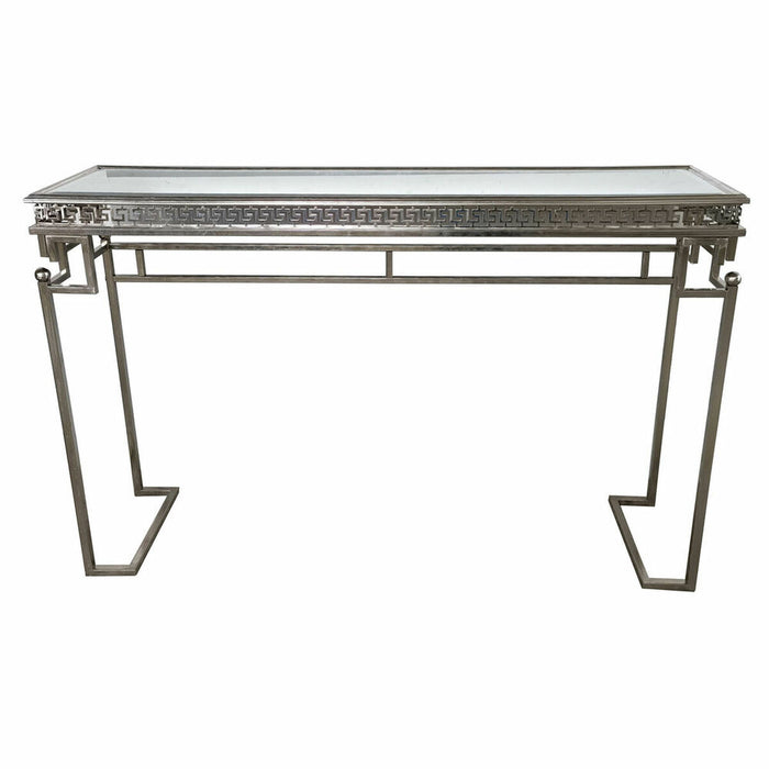 Console DKD Home Decor Argintiu Metal Oglindă Lemn MDF 117 x 31 x 75 cm