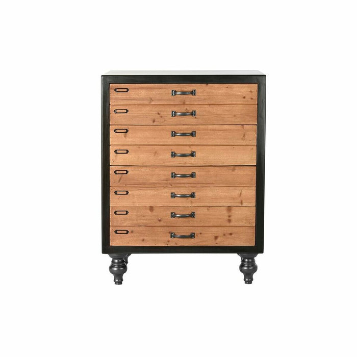 Dulap cu Sertare DKD Home Decor Negru Natural Brad Vintage 67 x 40 x 89 cm