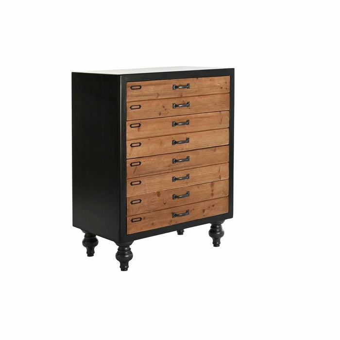 Dulap cu Sertare DKD Home Decor Negru Natural Brad Vintage 67 x 40 x 89 cm