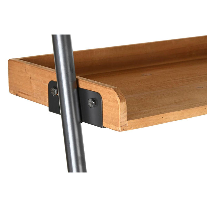 Raft DKD Home Decor Brad Natural Negru Metal 5 Rafturi (86 x 45 x 200 cm)