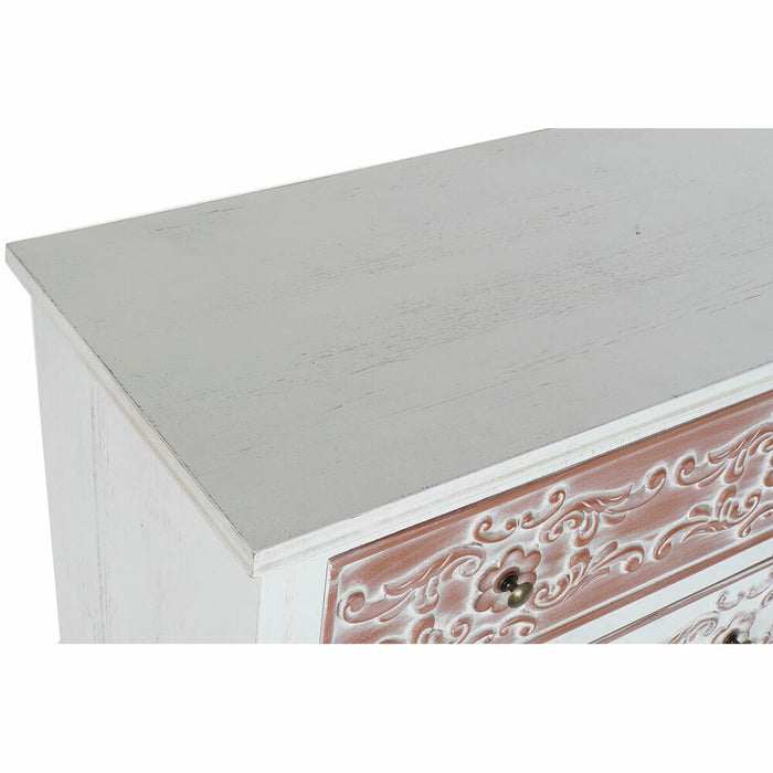 Comodă DKD Home Decor Maro MDF Alb Gri închis Arab (80 x 40 x 86 cm)