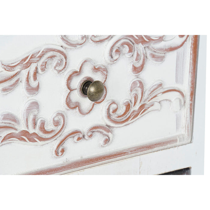 Comodă DKD Home Decor Maro MDF Alb Gri închis Arab (80 x 40 x 86 cm)