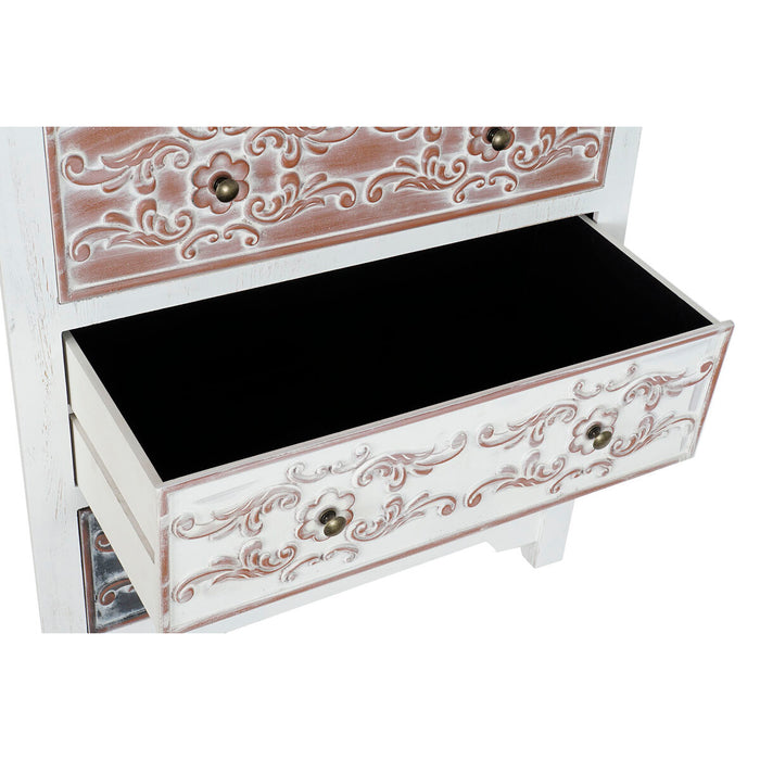 Comodă DKD Home Decor Maro MDF Alb Gri închis Arab (80 x 40 x 86 cm)