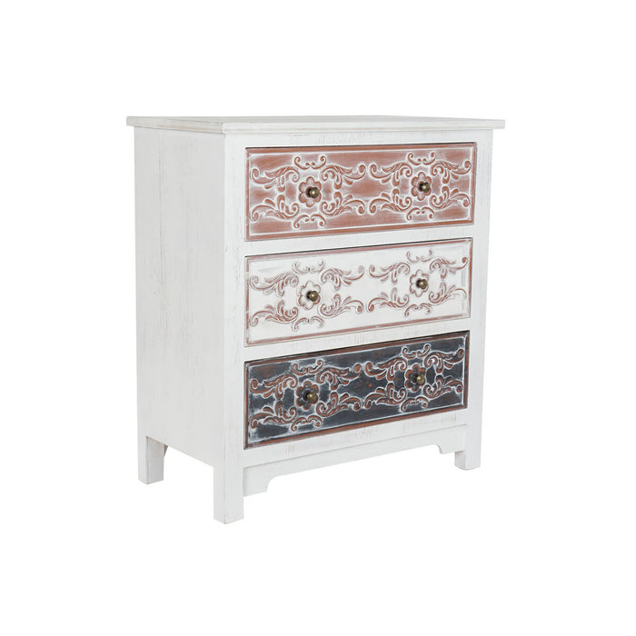 Comodă DKD Home Decor Maro MDF Alb Gri închis Arab (80 x 40 x 86 cm)