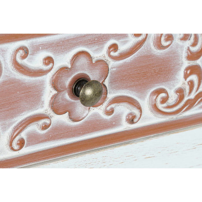Consolă DKD Home Decor Natural Maro MDF Alb Arab (107 x 36 x 81 cm)