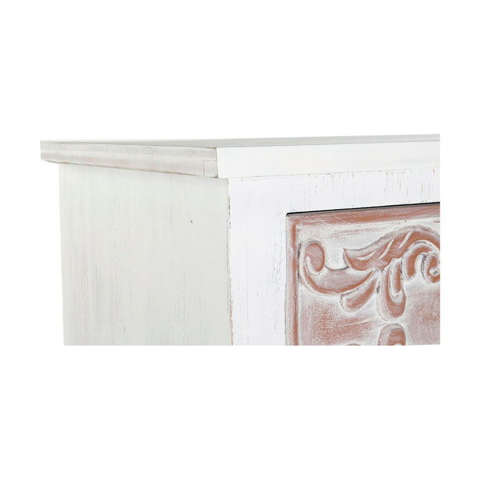 Dulap cu Sertare DKD Home Decor Maro MDF Alb Maro închis Arab (60 x 40 x 131 cm)
