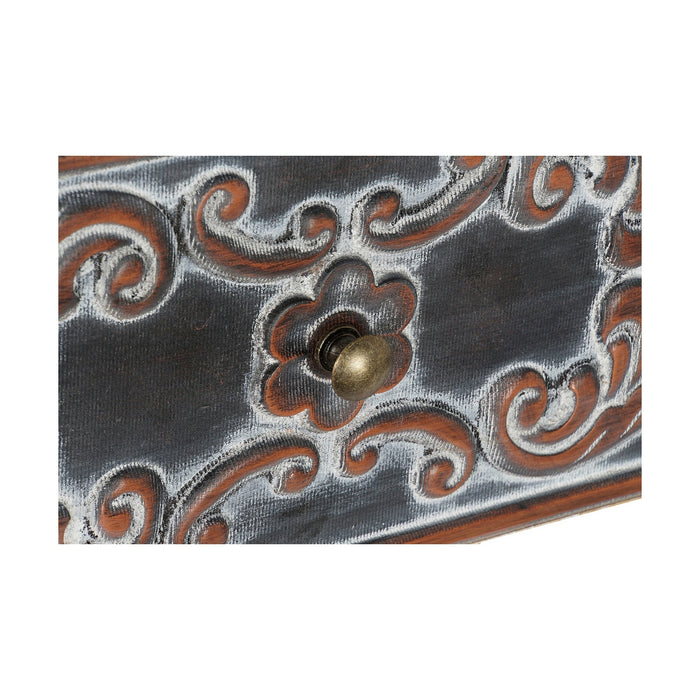 Dulap cu Sertare DKD Home Decor Maro MDF Alb Maro închis Arab (60 x 40 x 131 cm)