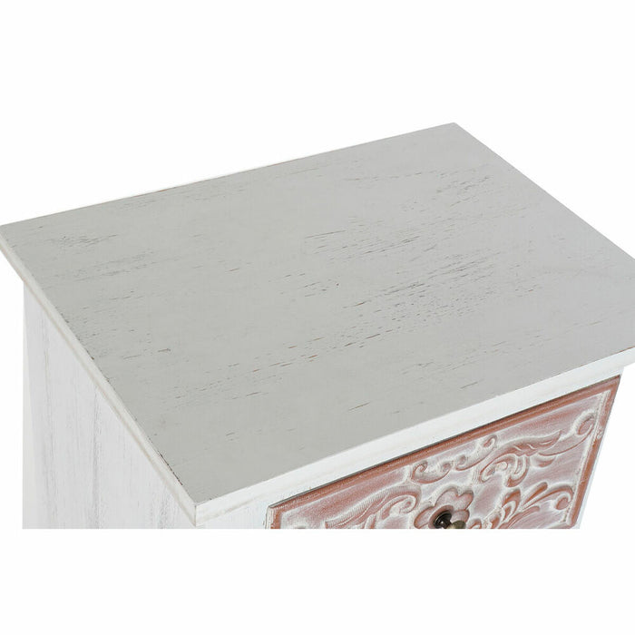 Dulap cu Sertare DKD Home Decor Maro MDF Alb Maro închis Arab (48 x 36 x 81 cm)