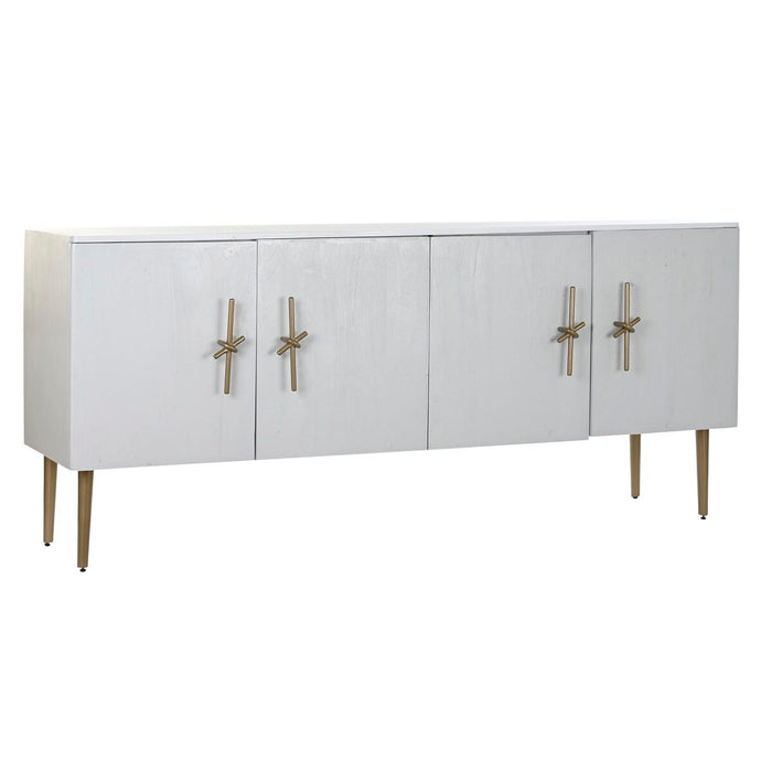 Servantă DKD Home Decor Auriu* Alb Fier Lemn de mango (180 x 55 x 81 cm)