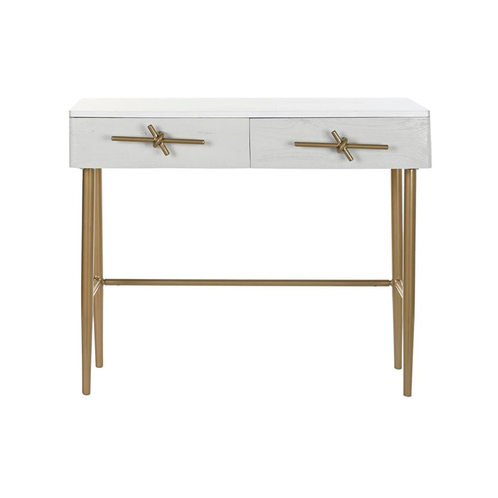 Consolă DKD Home Decor Alb Multicolor Auriu* Metal Fier Lemn de mango 30 x 40 cm 90 x 45 x 74 cm