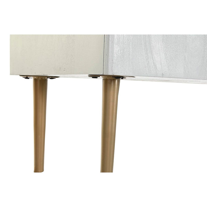 Consolă DKD Home Decor Alb Multicolor Auriu* Metal Fier Lemn de mango 30 x 40 cm 90 x 45 x 74 cm