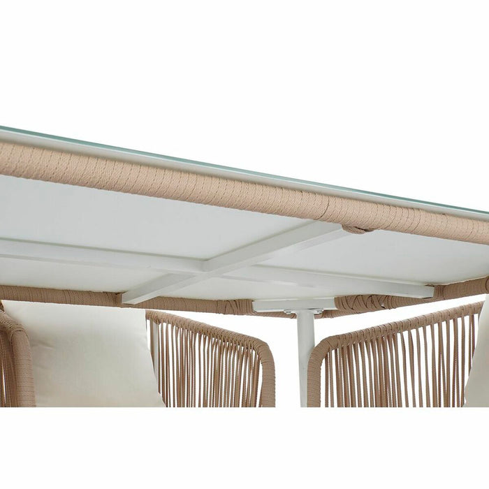 Set de Masă cu Scaune DKD Home Decor Bej 78 cm 163 x 95 x 6 cm