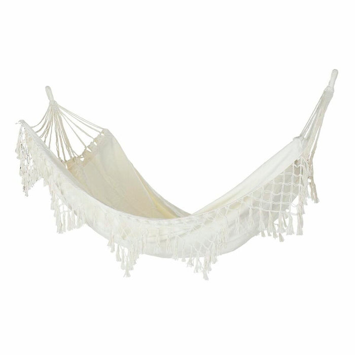Hamac DKD Home Decor Bej Poliester Bumbac Aluminiu (285 x 130 cm)