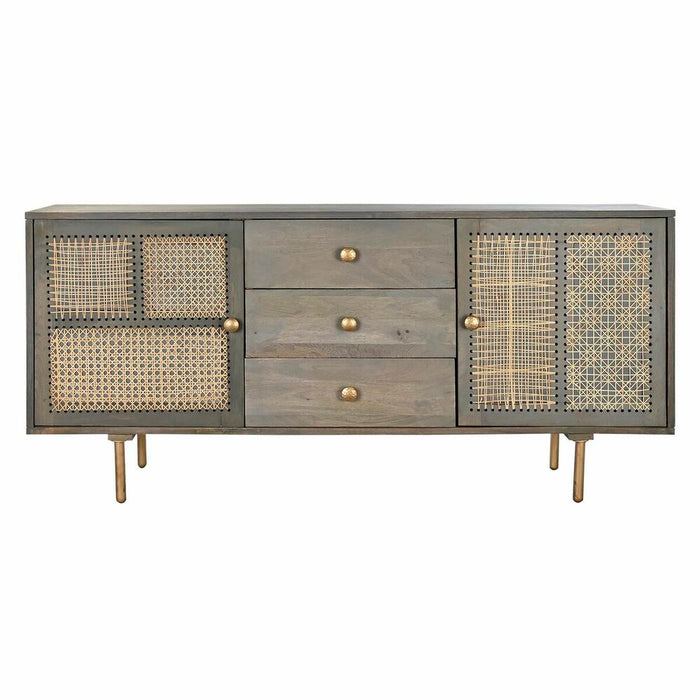 Servantă DKD Home Decor Natural Gri MDF Lemn de mango (160 x 40 x 75 cm)