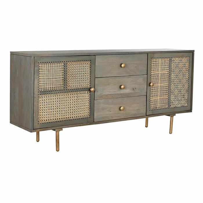 Servantă DKD Home Decor Natural Gri MDF Lemn de mango (160 x 40 x 75 cm)