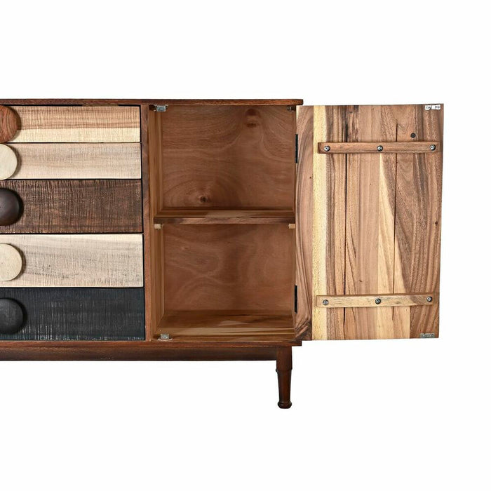 Servantă DKD Home Decor Maro închis Natural Negru Bej
