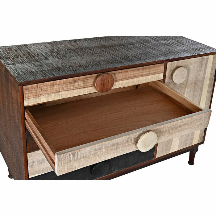 Servantă DKD Home Decor Maro închis Natural Negru Bej
