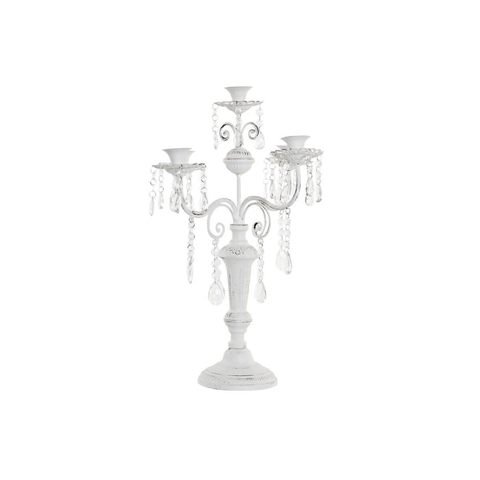 Candelabru DKD Home Decor Alb Acrilic Metal 41 x 41 x 56,5 cm