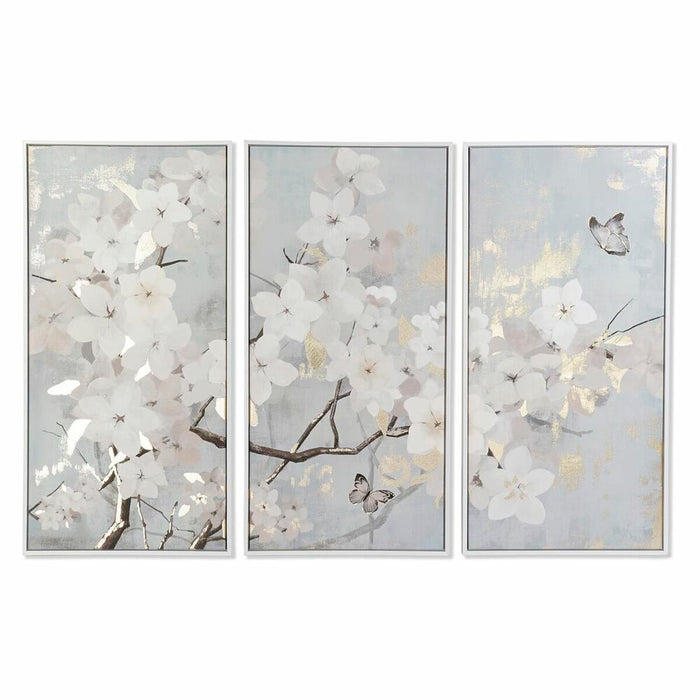 Set de 3 tablouri DKD Home Decor Copac Oriental 150 x 4 x 100 cm