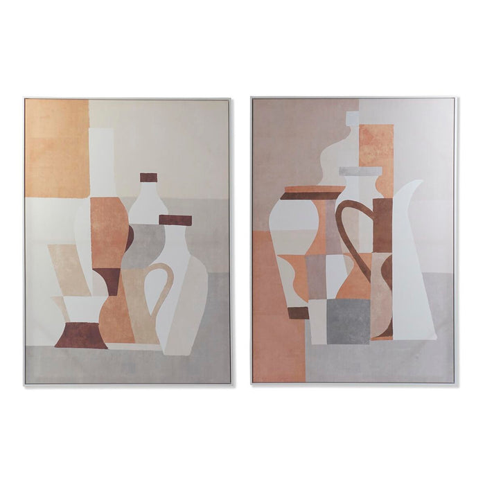 Tablou DKD Home Decor Vază Tradiţional 100 x 4 x 140 cm (2 Unități)
