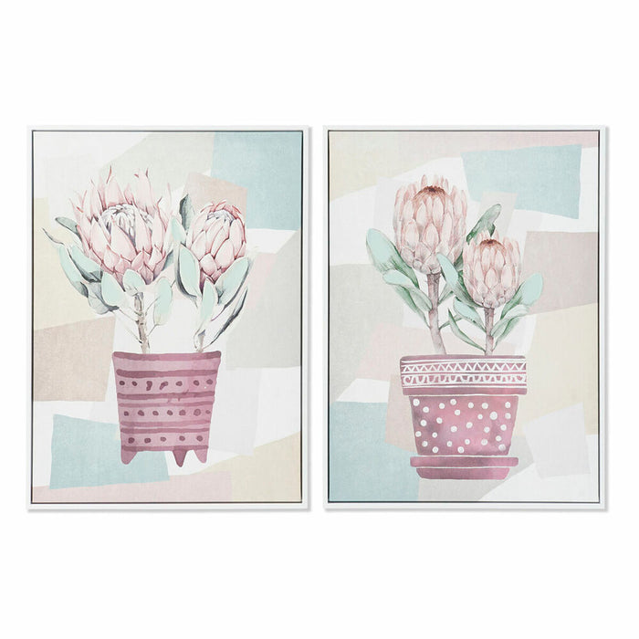 Tablou DKD Home Decor Scandinav 53 x 4,5 x 73 cm (2 Unități)