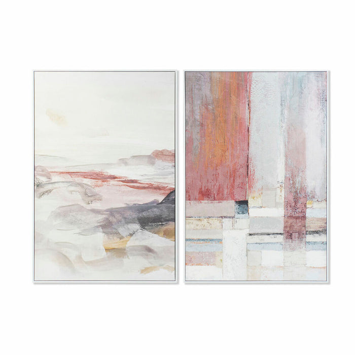 Tablou DKD Home Decor 82,5 x 4,5 x 122,5 cm Abstract Urban (2 Unități)