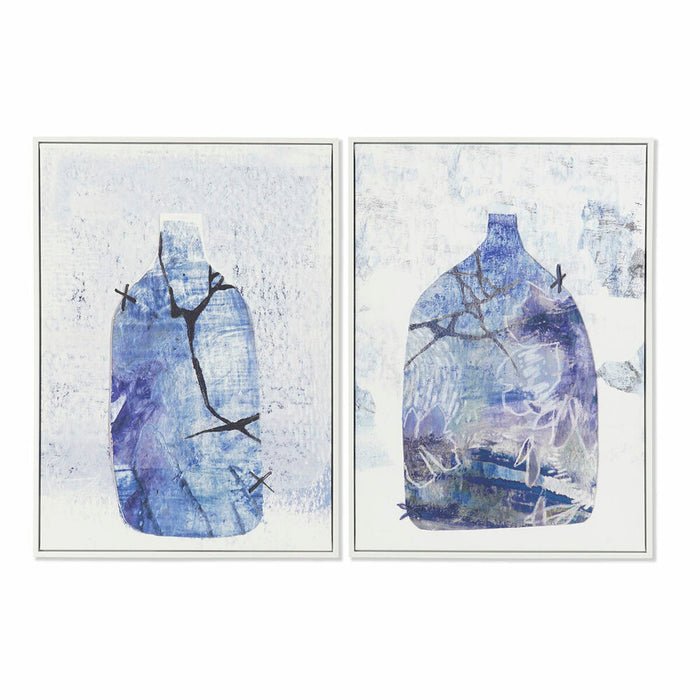 Tablou DKD Home Decor 52,2 x 4,5 x 73 cm Vază Scandinav (2 Unități)