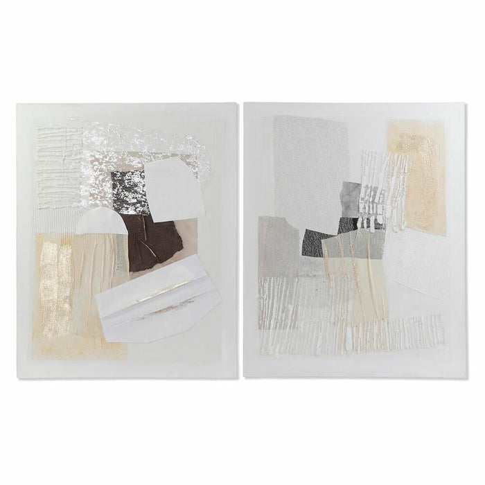 Tablou DKD Home Decor 80 x 3,7 x 100 cm Abstract Urban (2 Unități)