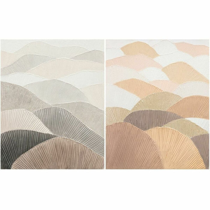 Tablou DKD Home Decor 80 x 3,7 x 100 cm Munte Scandinav (2 Unități)