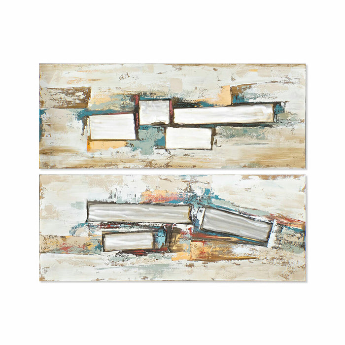 Tablou DKD Home Decor 150 x 3 x 60 cm Abstract Loft (2 Unități)