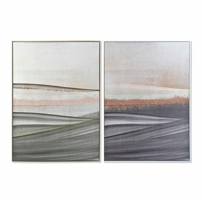 Tablou DKD Home Decor 103,5 x 4,5 x 144 cm Abstract Urban (2 Unități)