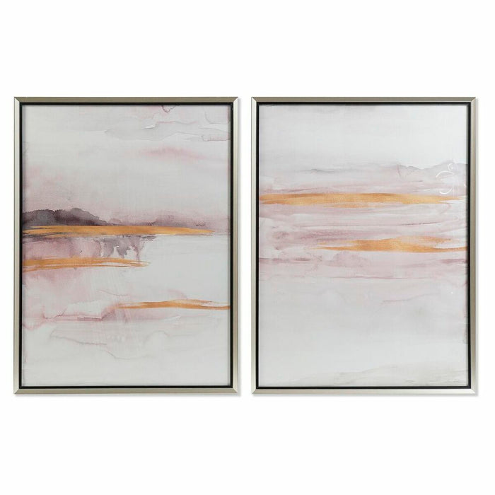 Tablou DKD Home Decor 60 x 3,5 x 80 cm Abstract Urban (2 Unități)