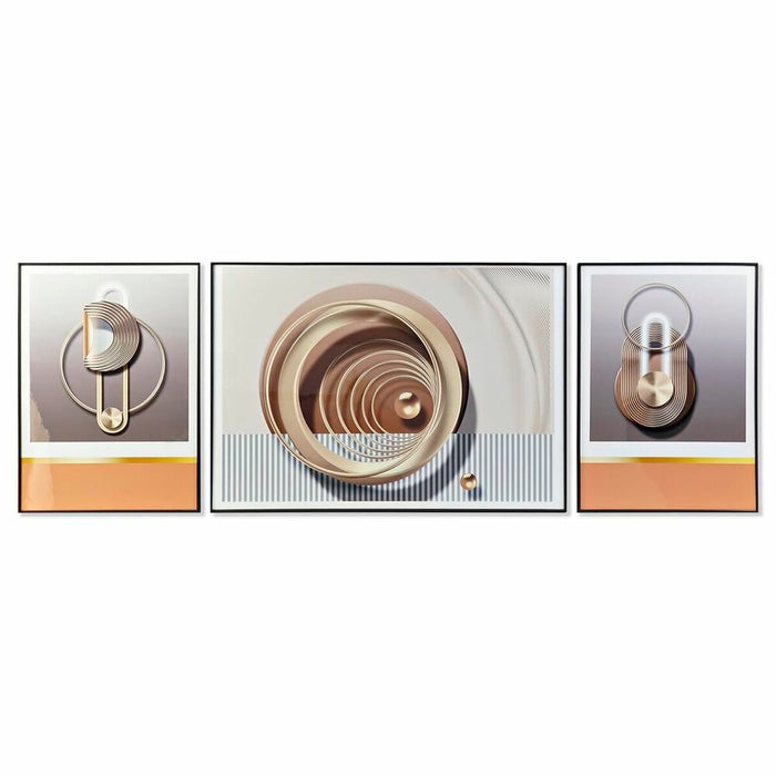 Set de 3 tablouri DKD Home Decor Abstract (200 x 3 x 70 cm)