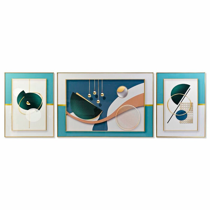 Set de 3 tablouri DKD Home Decor Modern (240 x 3 x 80 cm)