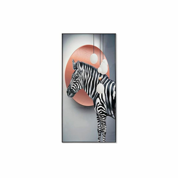 Tablou DKD Home Decor Zebră (80 x 3 x 160 cm)