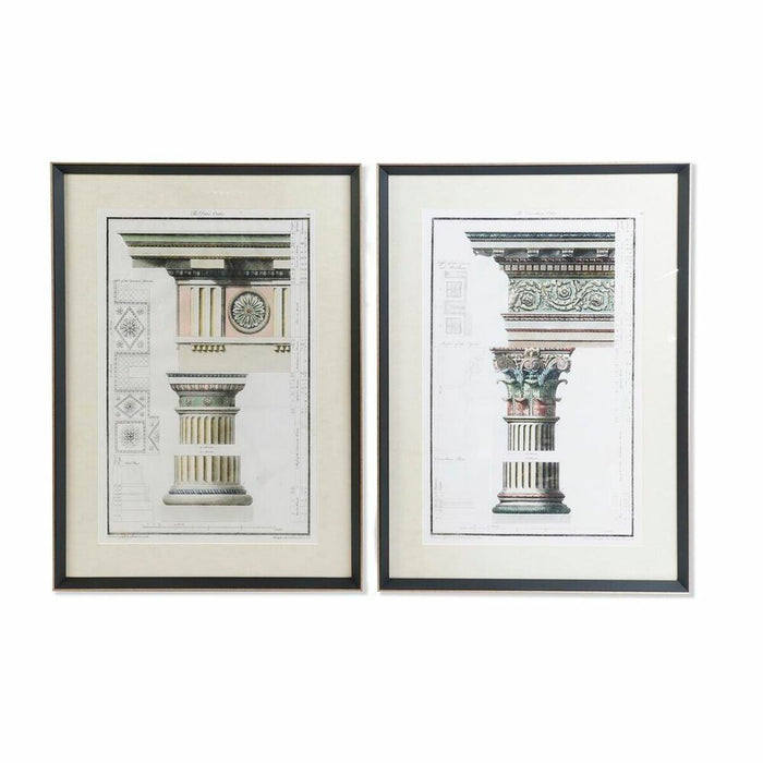 Tablou DKD Home Decor 64 x 3 x 88 cm Neoclasic (2 Unități)