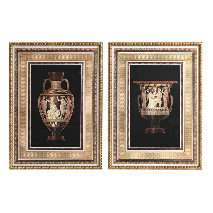Tablou DKD Home Decor 53 x 3 x 73 cm Vază Neoclasic (2 Unități)