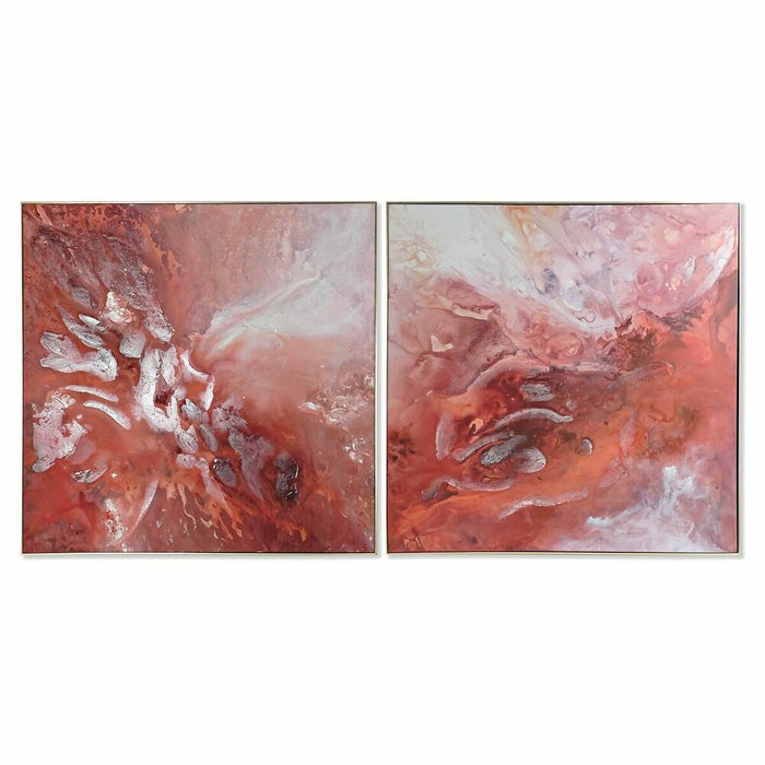 Tablou DKD Home Decor Abstract 121,5 x 5 x 121,5 cm (2 Unități)