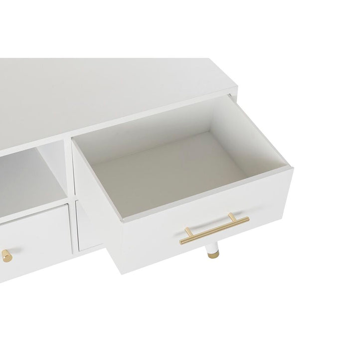 Mobilă TV DKD Home Decor Alb Metal MDF (140 x 52 x 40 cm)
