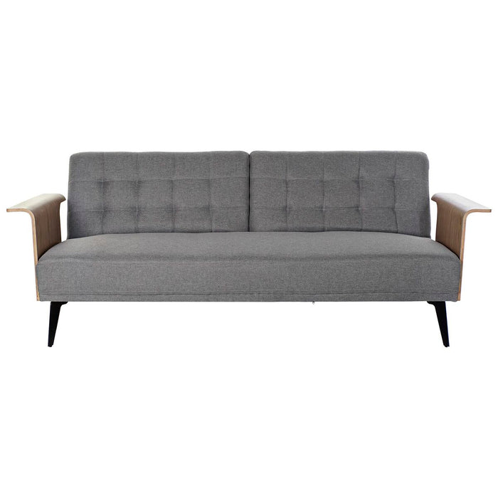 Canapea extensibilă DKD Home Decor Maro Gri Metal Urban 203 x 87 x 81 cm
