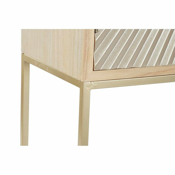 Dulap DKD Home Decor   90 x 40 x 170 cm Brad Natural Auriu* Metal Lemn MDF