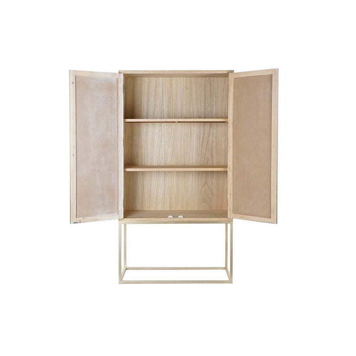 Dulap DKD Home Decor   90 x 40 x 170 cm Brad Natural Auriu* Metal Lemn MDF