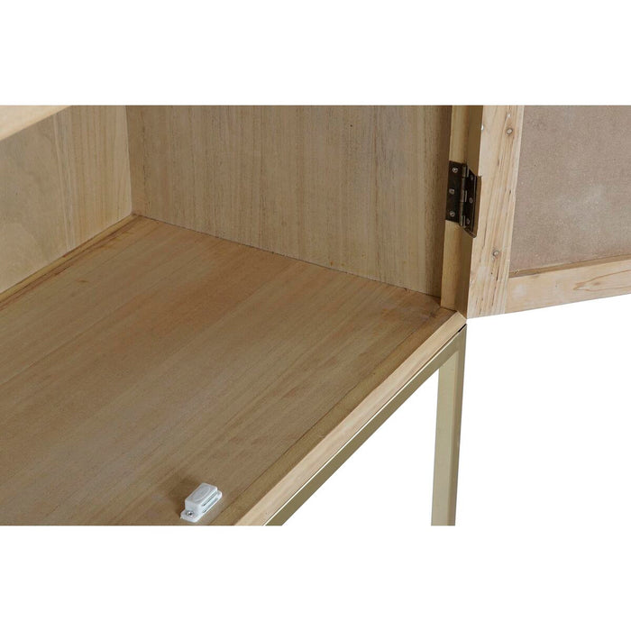 Dulap DKD Home Decor   90 x 40 x 170 cm Brad Natural Auriu* Metal Lemn MDF