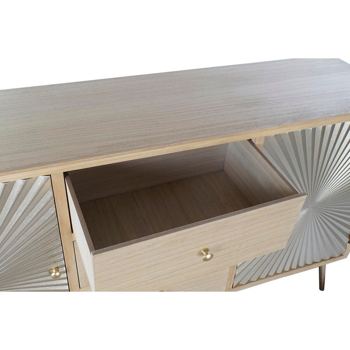 Servantă DKD Home Decor   150 x 38 x 85 cm Brad Natural Auriu* Metal Lemn MDF