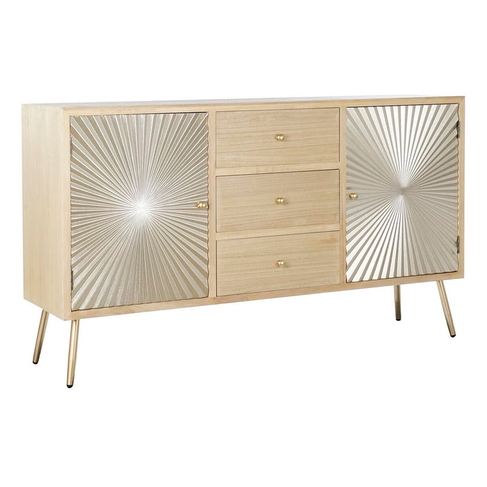 Servantă DKD Home Decor   150 x 38 x 85 cm Brad Natural Auriu* Metal Lemn MDF