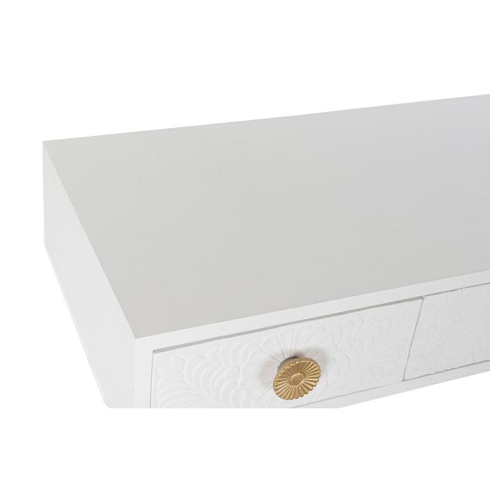 Consolă DKD Home Decor Alb Auriu* Brad Lemn MDF 110 x 42,5 x 78 cm