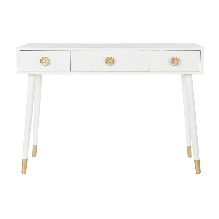 Consolă DKD Home Decor Alb Auriu* Brad Lemn MDF 110 x 42,5 x 78 cm